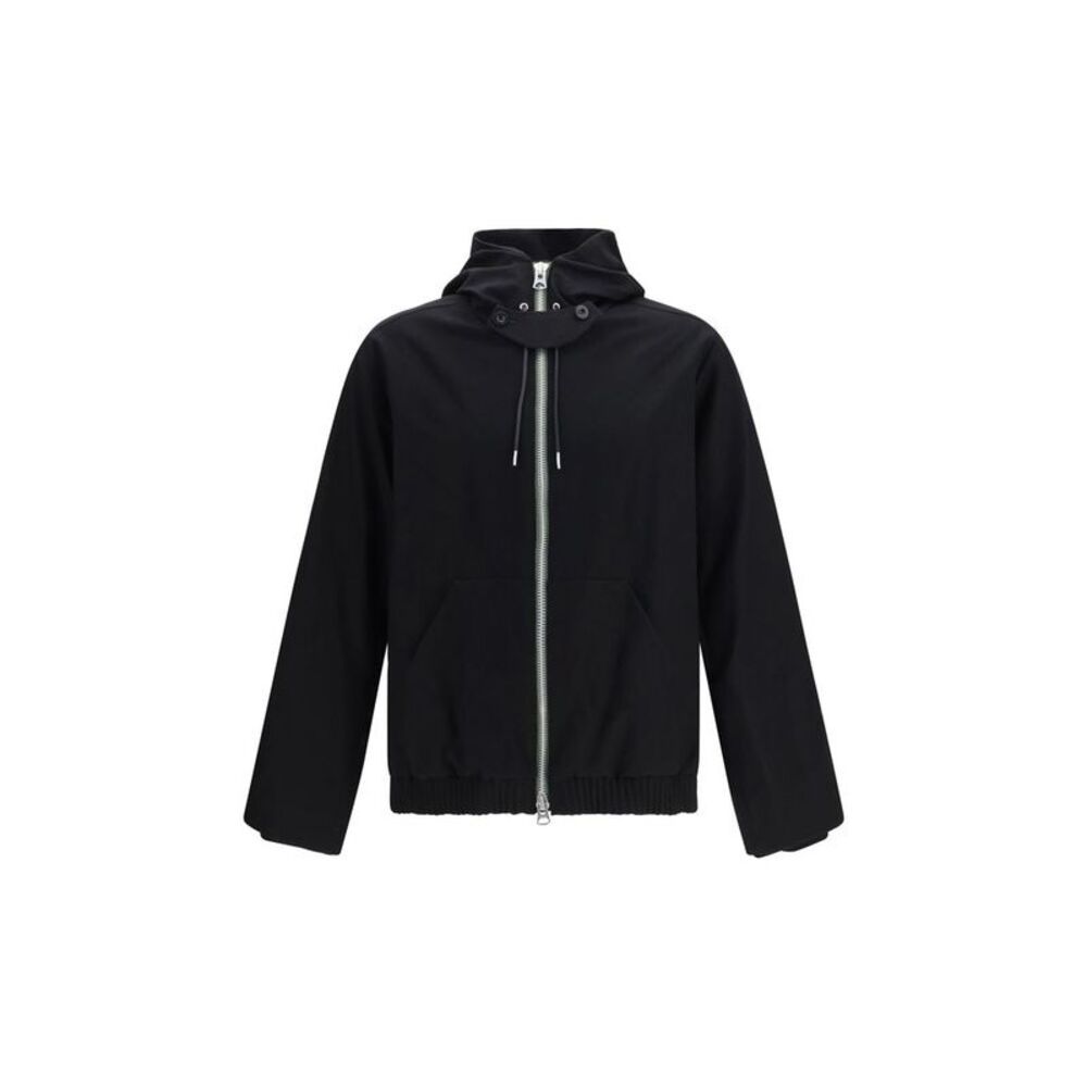 Sacai Black Wool Oves Aries Full-Length Men's Jacket